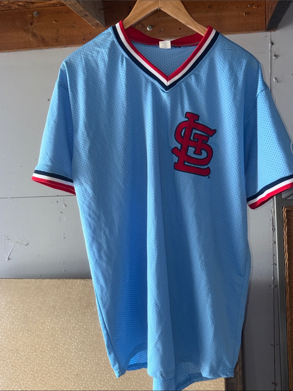 St. Louis Cardinals Jersey (Baby Blue), Adult XL